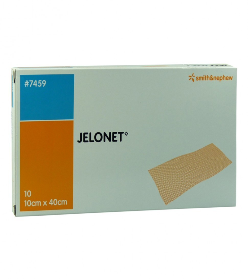 Сетчатая низкоадегезивная мазевая повязка JELONET 10 X 40 см, Smith and Nephew